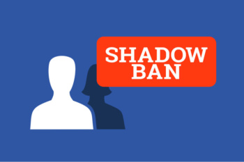 Ilustração sobre shadowban