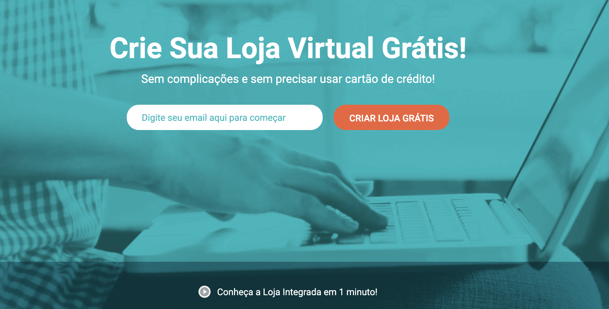 página do site da plataforma de ecommerce Loja INtegrada