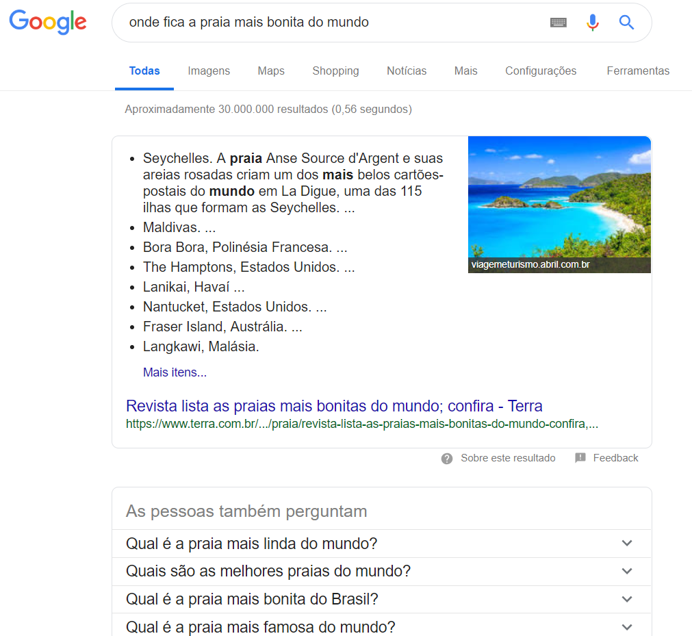Principais sites de busca na internet