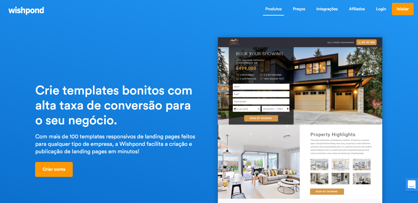 Eu vou construir seu site/landing page