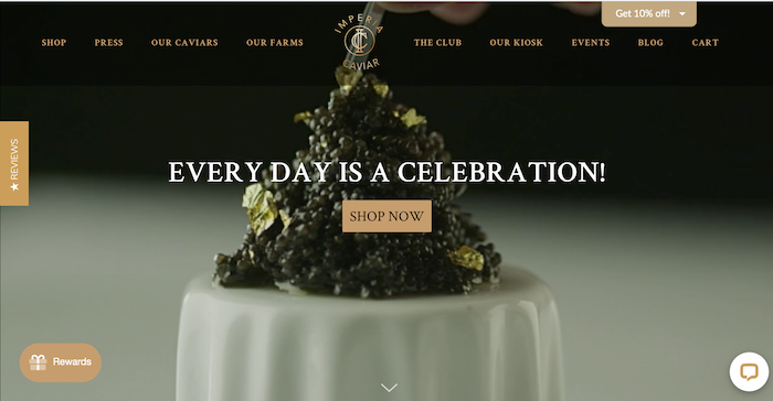 caviar 4 ps of marketing example 