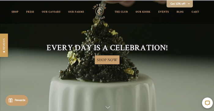 caviar 4 ps of marketing example