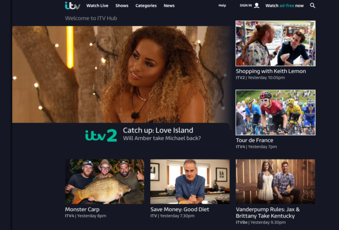 ITV storytelling example 