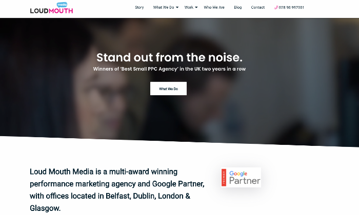 Loud Mouth Media   Best Small PPC Agency UK 1