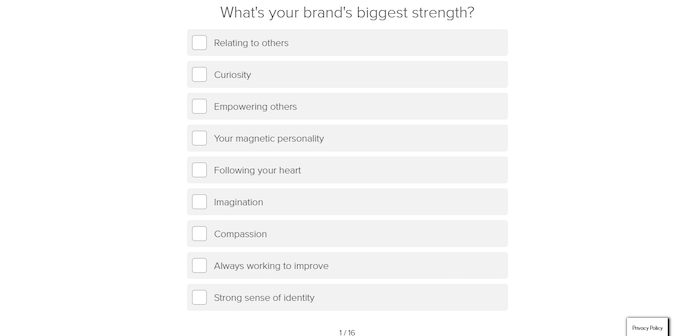 brand personality quiz instagram influencer guide 
