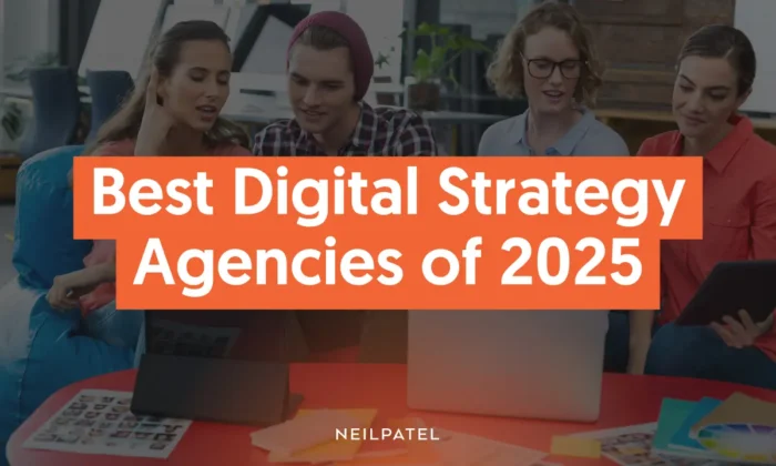 A graohic that says: Best Digital Strategy Agencies of 2025.