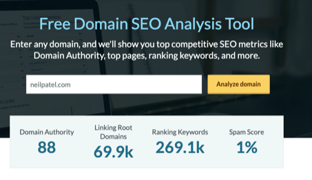 Søk Etter Ledige DOMENER Moz Domain SEO Analysis