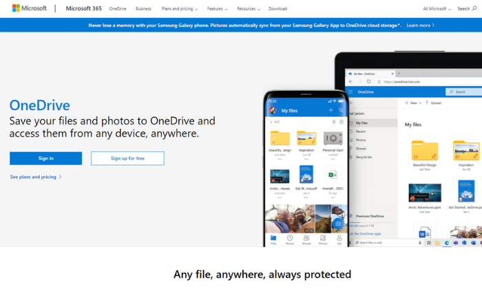 onedrive for business vs idrive review