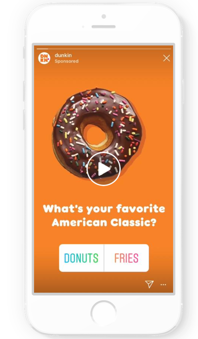 use video to grow your business example dunkin 