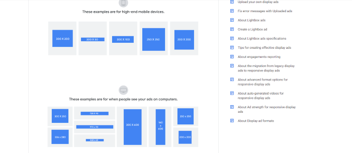 Ad sizing monetize traffic