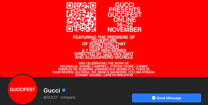 Gucci awesome Facebook cover photo