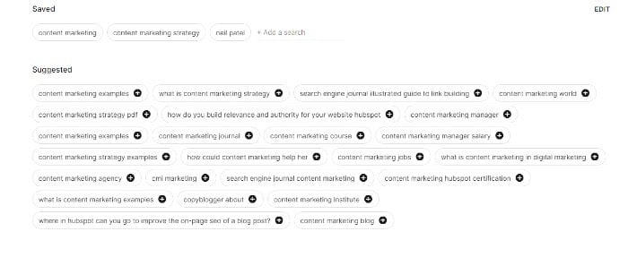 More Keyword Suggestions on Google Keen