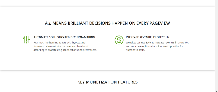 ezoic screenshot 1 monetize traffic