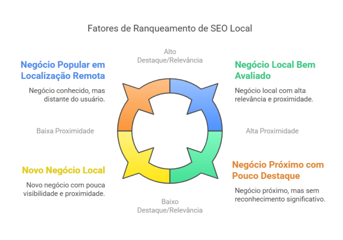 fatores de ranqueamento do SEO local