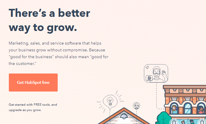 Hubspot landing page example 