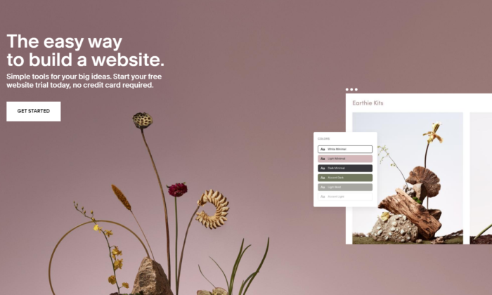  squarespace site style landing page example