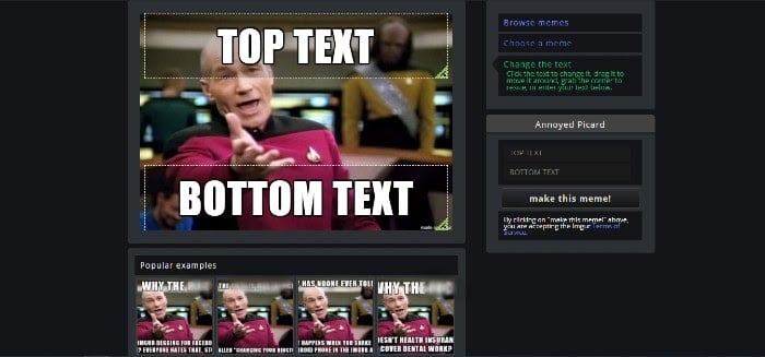 Imgur's MemeGen app lets you make your own memes