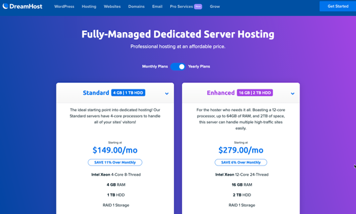 Cursor And Fully Managed Dedicated Server Hosting   DreamHost