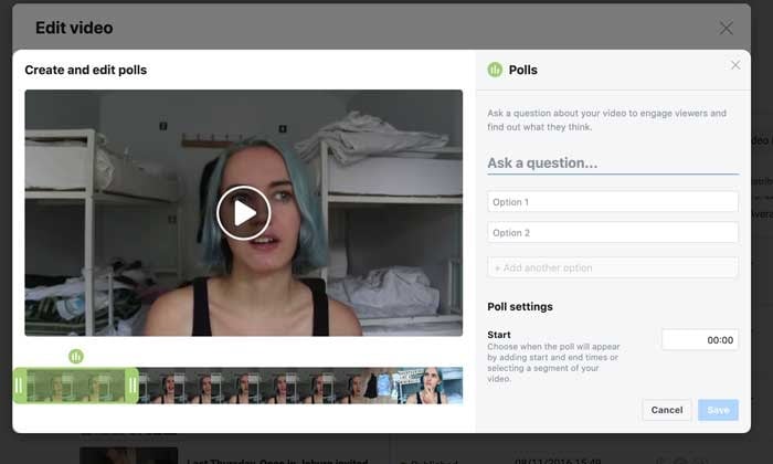 Facebook Polls Create A Facebook Video Poll