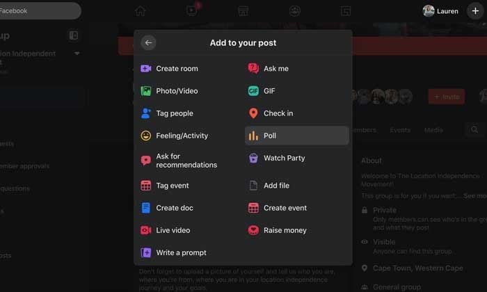 Facebook Polls how to create your facebook poll