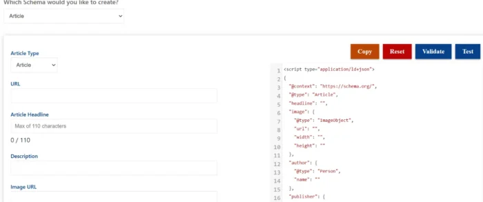 Rank Ranger's generator for schema.