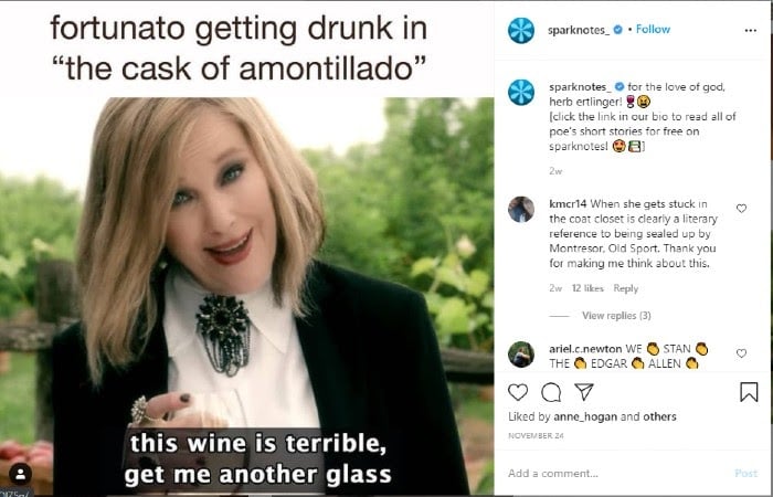 SparkNotes Instagram Memes for Marketing Schitts Creek