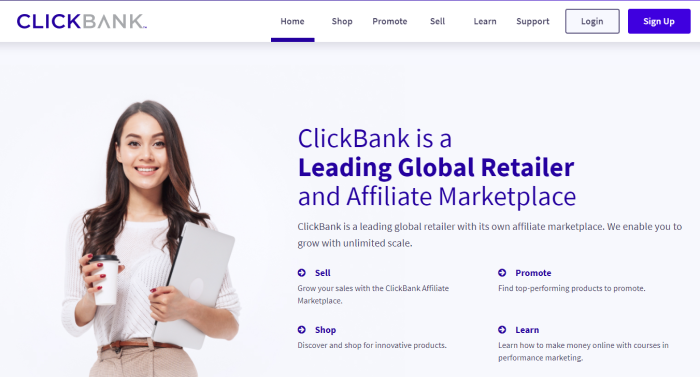 Top Réseaux d'affiliation ClickBank