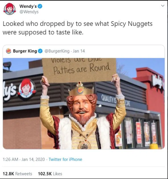 Wendys Marketing Memes Response to Burger King