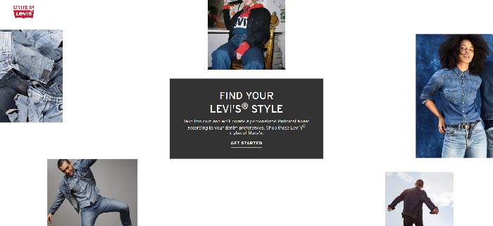  styled by levis microsite web page 