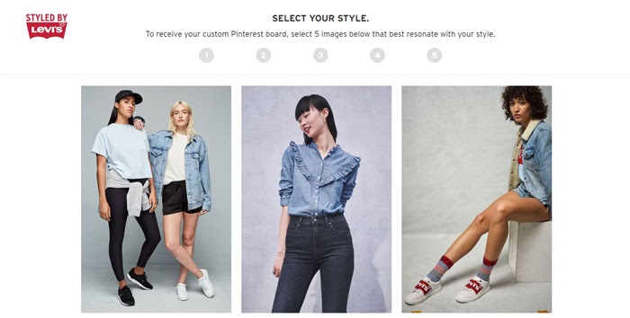  styled by levis microsite test