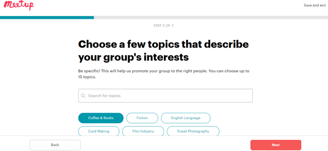 نحوه انتخاب موضوعات برای گروه خود در Meetup - گزینه Yahoo Groups