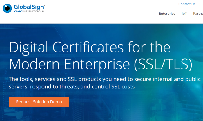 GlobalSign2 ssl certificate provider