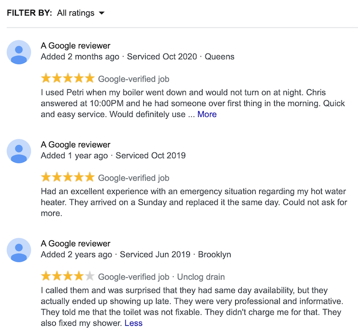  Local Services Ads- Reviews