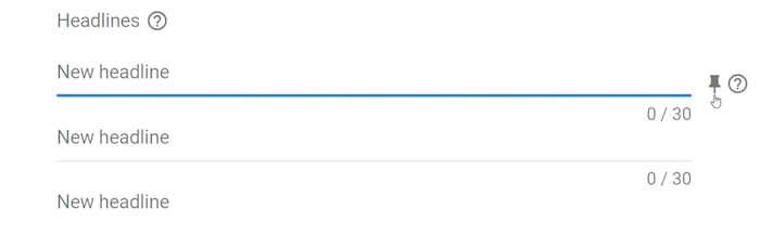  Responsive Search Ads - Pin Relevant Headlines