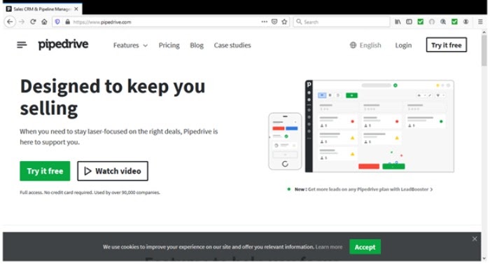 SaaS tools for sales Pipedrive