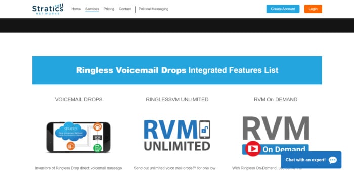 Stratics Ringless Voicemail