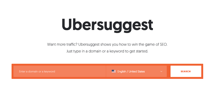  ubersuggest SEO tool bootstrapped business tool