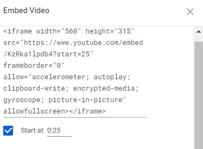 find embedded video url