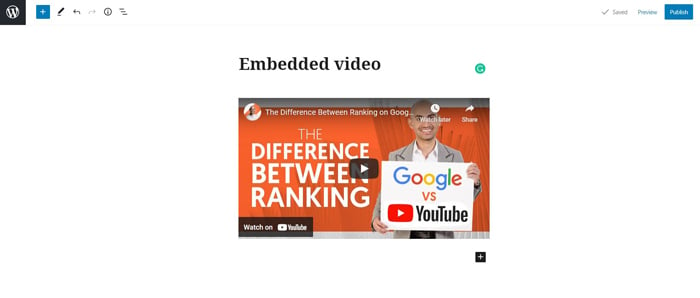 how to embed video - step 5