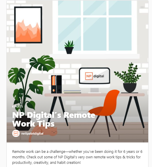 WFH instagram guides example 