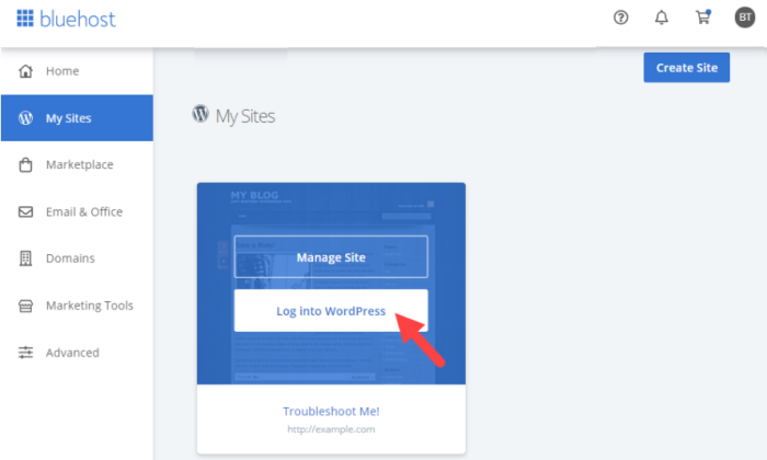 how to start a wordpress blog install wordpress screenshot