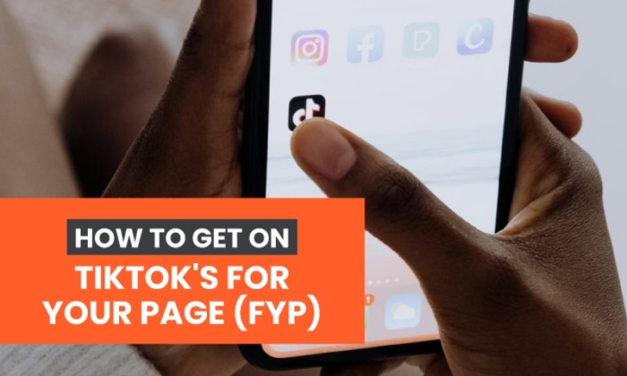 how to get on tiktok's for you page