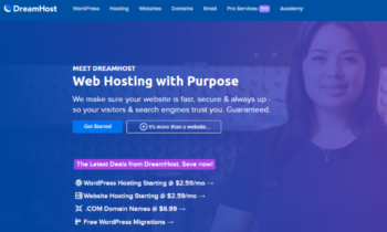 DreamHost splash screen