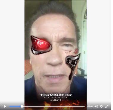  Ways to Use Sponsored Snapchat Filter - Example of Terminator