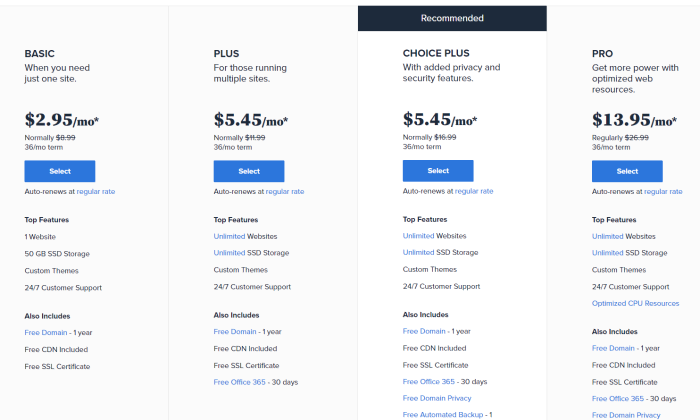 bluehost cheap web hosting