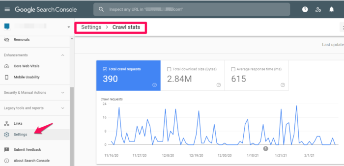 crawl report google search console. 