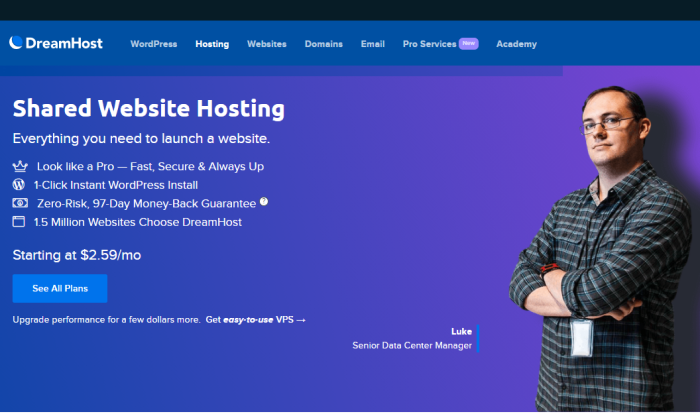 Dreamhost Cheap Web Hosting