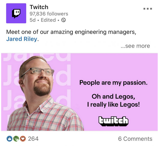  Employee Spotlight Twitch