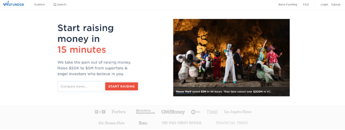  Equity Crowdfunding Companies -WeFunder