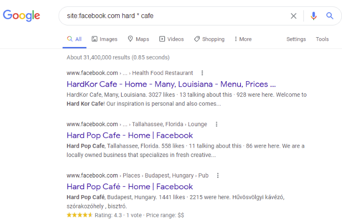 Facebook Search Operators to Try - Basic Boolean Facebook Search to Fill In Blanks